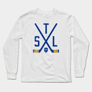 STL Retro Sticks - White Long Sleeve T-Shirt